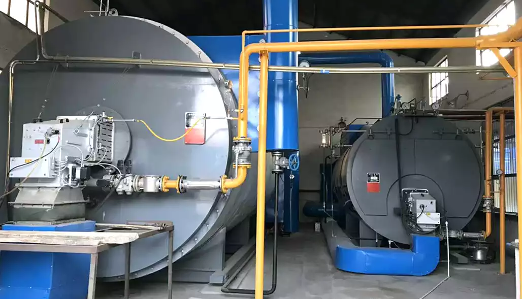 Russia 1.5 ton split condensing oil steam boilers project