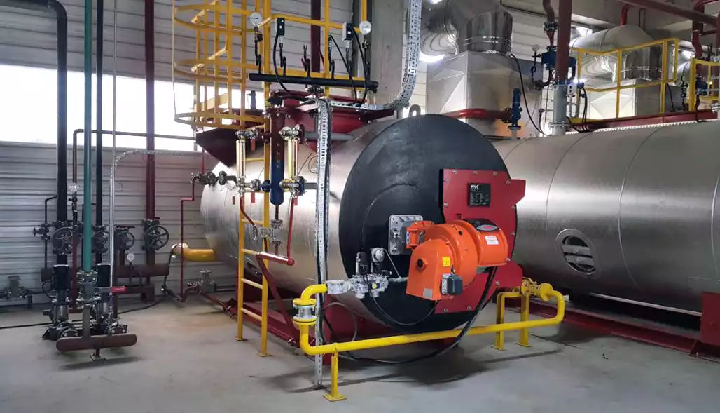 Indonesia 2.1MW condensing gas hot water boiler project
