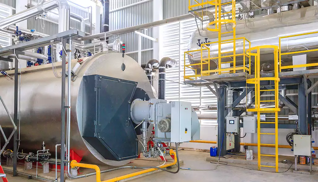 Indonesia 2.1MW condensing gas hot water boiler project