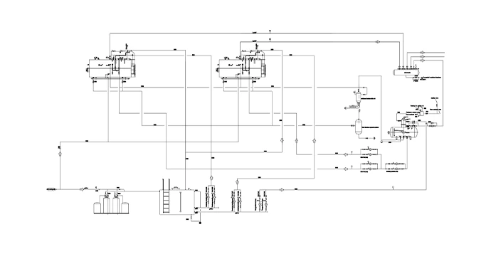 12 ton integrated steam boiler system diagram