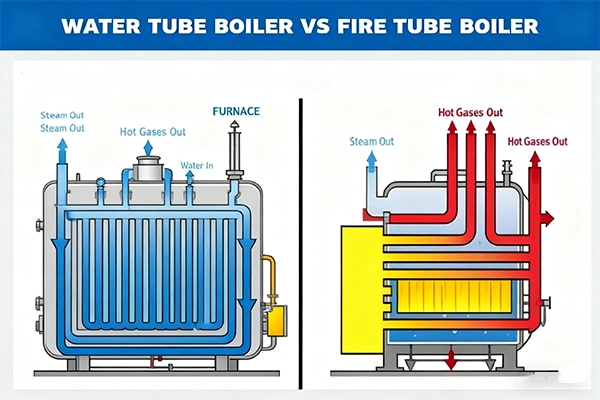 fire tube boiler and water tube boiler