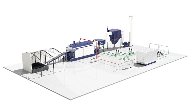 DZL series biomass fired steam boiler