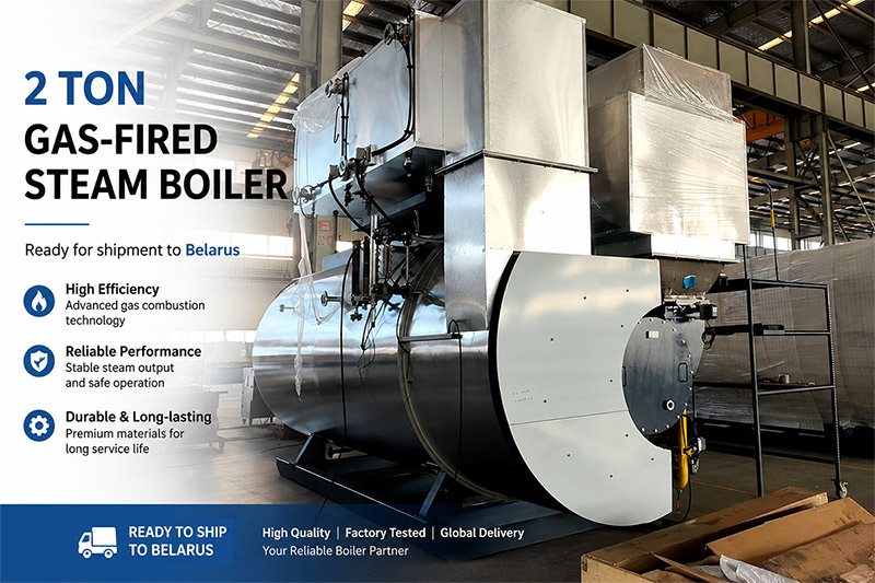 2 Ton Gas-Fired Steam Boiler Being Packed for Shipment to Belarus